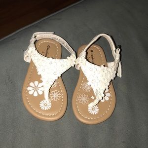 White thong sandals